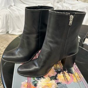 Coach black leather boots